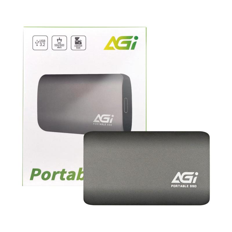 乐天商城 - AGI ED138 外付けSSD 2TB USB3.2 Gen2 最大読出 550MB/s PS4 / PS5 動作確認済み Windows/Mac OS/Android Type-C to Type-C/Aケーブル ポータブル SSD 耐衝撃 アルミ筐