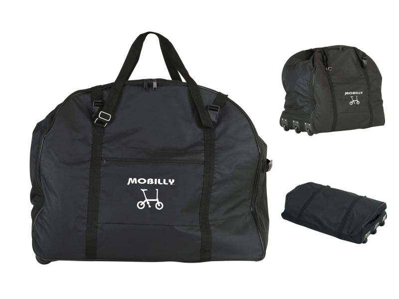 乐天商城 - ベロライン MOBILLY(モバイリー) 輪行キャリーバッグ 折りたたみ24インチまで対応 キャスター付き ブラック 小