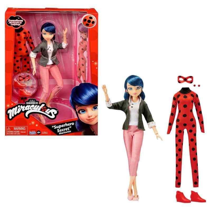 Miraculous ミラキュラス レディバグ&amp;シャノワール スーパーヒーロー シークレット ファッション ドール きせかえ レディバグ マリネット 並行輸入品