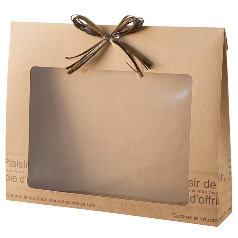 乐天商城 - ギフトボックス 窓付き カフェオレ-L (10枚) CAF-WGBL