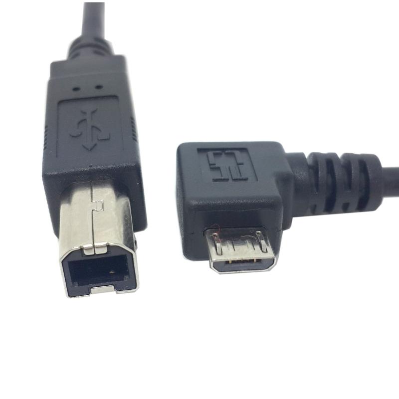 乐天商城 - JSER 左向きL型 マイクロUSB OTG 標準タイプB プリンター スキャナー ハードディスク ケーブル 60cm