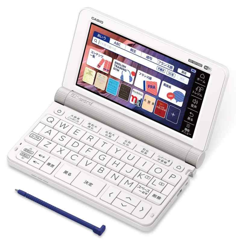 カシオ 電子辞書 XD-SX7200画面：5.7型タッチパネル（5.2型 864×480ドット TFTカラー液晶）