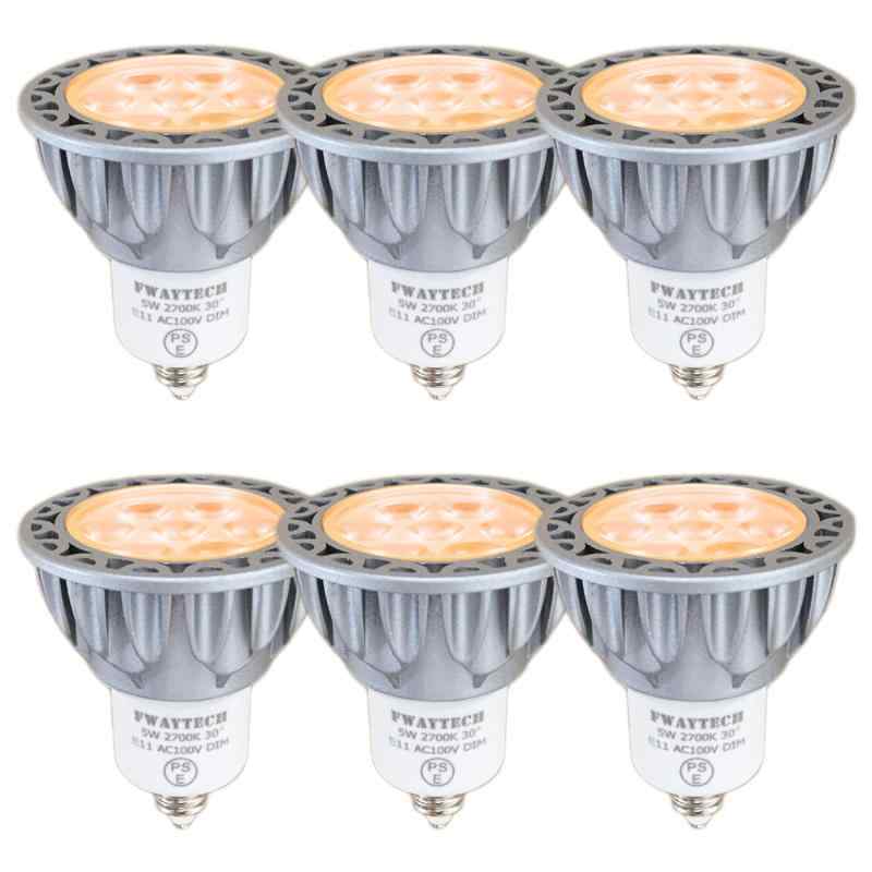 乐天商城 - FWAYTECH led スポットライト e26 調光 5W 中角30度 ハロゲン電球40W～50W相当 ダクトレールLEDスポットライト レフ電球代替 密閉器具対応