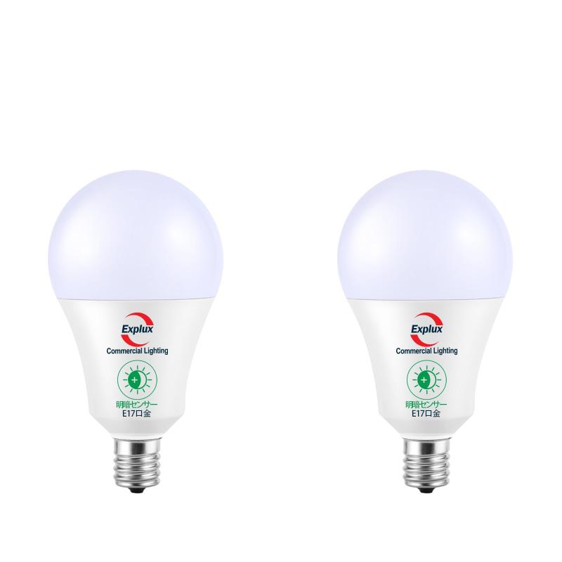 Explux 明暗センサーLED電球 60W相当