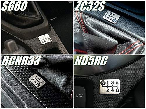 Tuningfan メッキ シフトパターン プレート 左上リバース6MT車用 SPP-A002