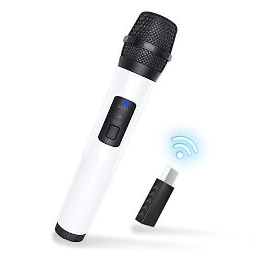Switch2/Switch/Switch OLED対応 ワイヤレスマイク USBマイク Switch有機ELモデル対応 2.4G無線伝送 コードレス カラオケマイク カラオケ For Switch2/Switch/Switch OLED/PS5/PS4