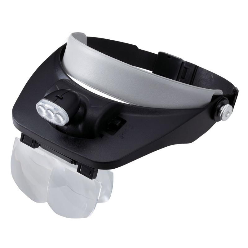Rakuten - 新潟精機 SK ヘッドルーペ LEDライト付 1.2/1.8/2.5/3.5倍 HL-LED