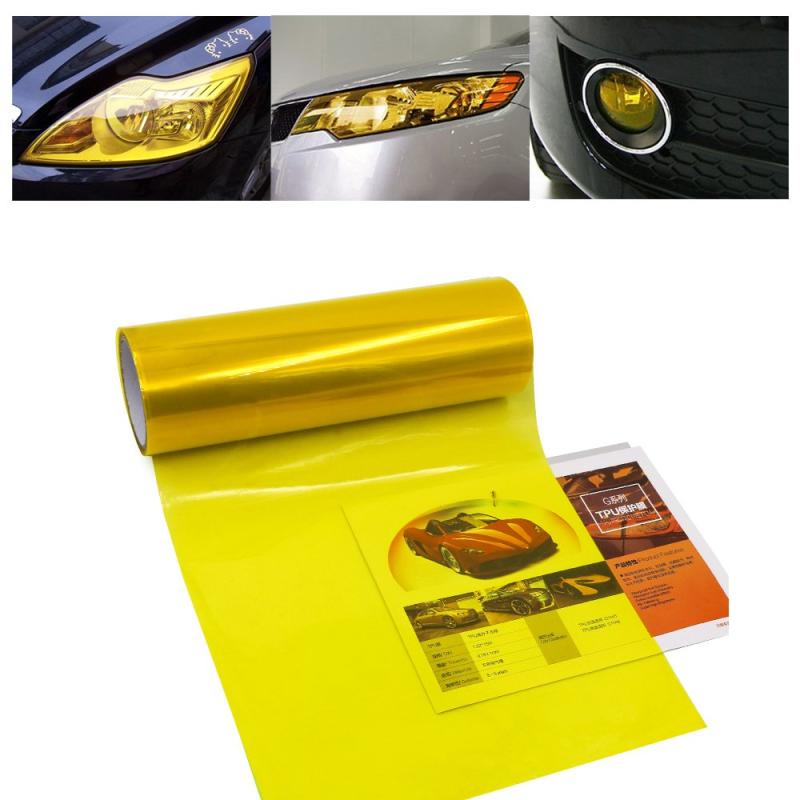 Rakuten - 1797 ヘッドライトフィルム テールランプフィルム カーラッピングフィルム アイラインフィルム 30×120CM 自動車 バイク ヘッドライト フォグランプ テールランプ 適用 ステッカー ビニール シ