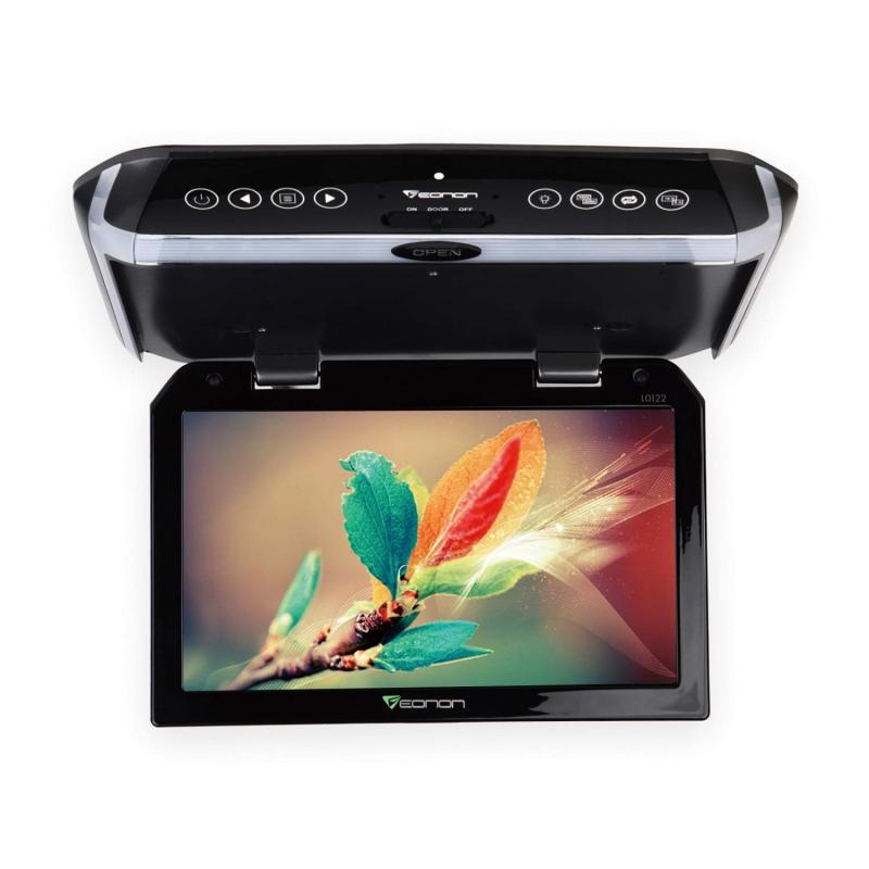 EONON フリップダウンモニター 10.1インチ 1024*600 WSVGA液晶デジタルスクリーン 車載リアモニター 超薄型 IRヘッドホン対応 タッチパネル搭載 電源状態記憶機能 車 後部モニター タッチ操作ボタ