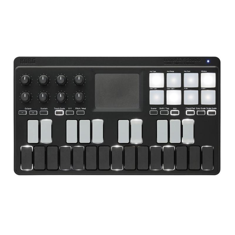 KORG 定番 USB/ワイヤレス オールインワン モバイルMIDI nano Studio 音楽制作 DTM A4サイズ コンパクト設計で持ち運びに最適 すぐに始められるソフトウェアライセンス込み