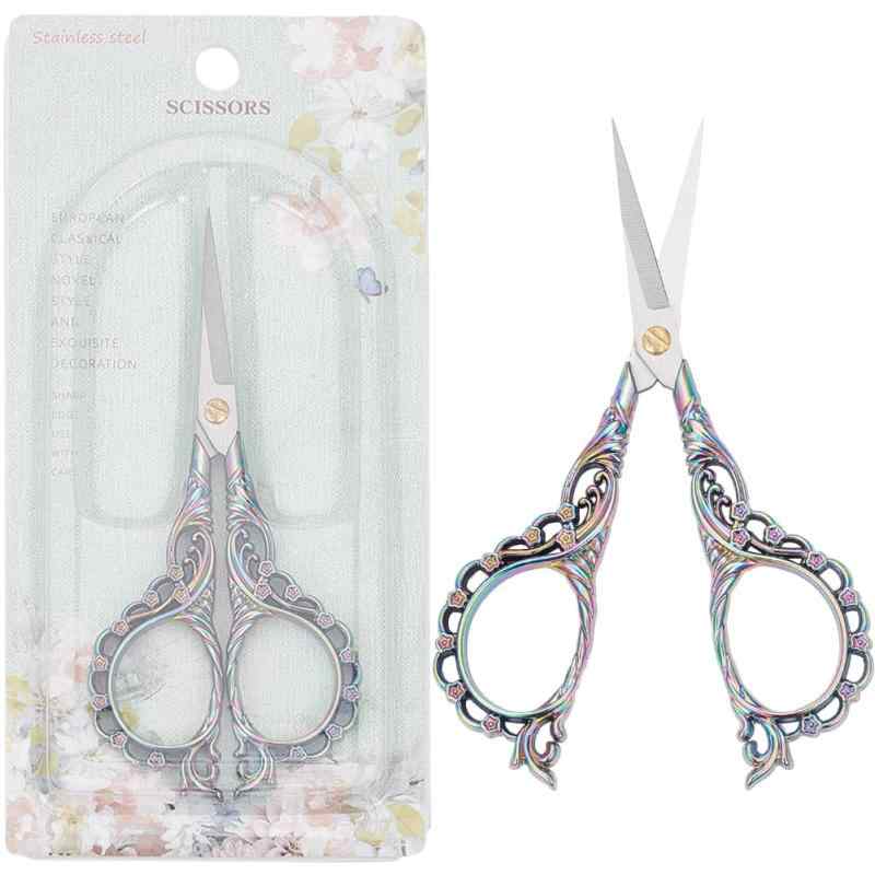SUNNYCLUE 1本 花 ミシンハサミ 刺繍 はさみ ステンレス ヨーロッパ 刺繍ミシンはさみ 縫製 はさみ 糸..