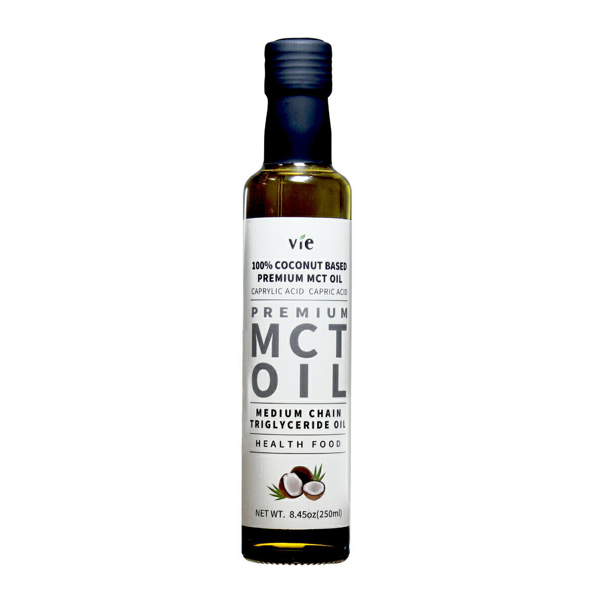 ヴィー MCTオイル 250ml ココナッツオイル ドレッシング MCToil oil ココナッツ由来 │ 中鎖脂肪酸油 ダイエット 美容 健康 ケトン体 ケトン ヘルシー 燃焼 代謝