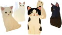 メッセージカード 封筒付き グリーティングカード かわいい 猫 シール ネコ 5枚 セット