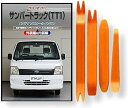 互換品 サンバー トラック TT1 メンテナンス DVD 内張り はがし 内装 外し 外装 剥がし 4点 工具 セット SUBARU スバル スマホ特典付 C1...