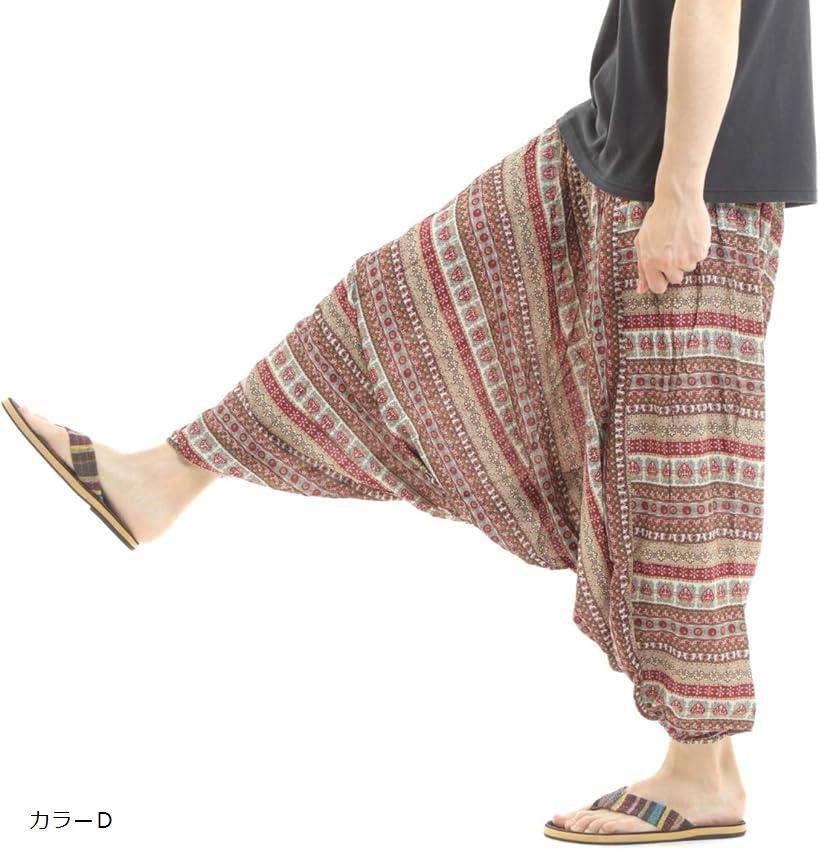 OKI オキ レーヨン サルエルパンツ アラジンパンツ タイパンツ メンズ PSボヘミアン カラーF カラーC カラーB カラーA カラーD