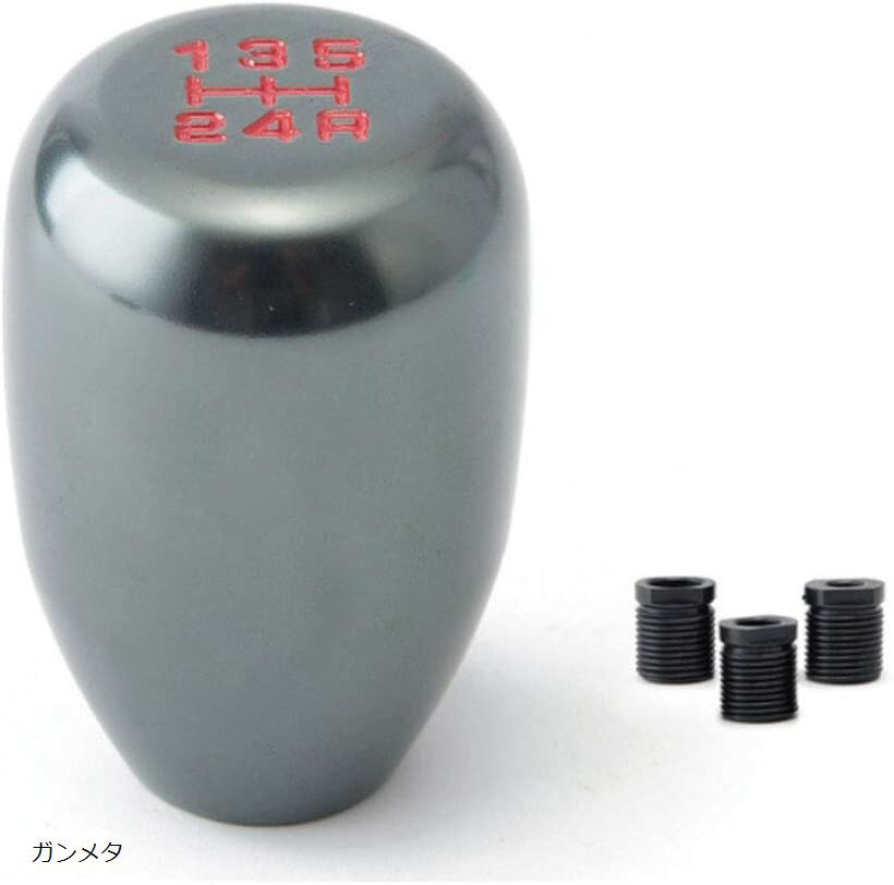 morytrade シフトノブ MT 自動車 軽 トラック 軽トラ アルミ 5速 汎用 青 黒 ガンメタ