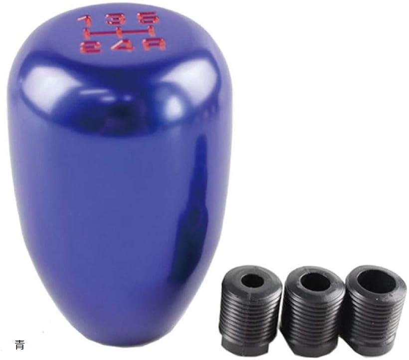 互換品morytrade シフトノブ MT 自動車 軽 トラック 軽トラ アルミ 5速 汎用 ガンメタ 黒 青