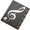 書き込みできる 楽譜ファイル A4サイズ ピアノ 吹奏 見開き 最大40枚収納可能 音楽グッズ