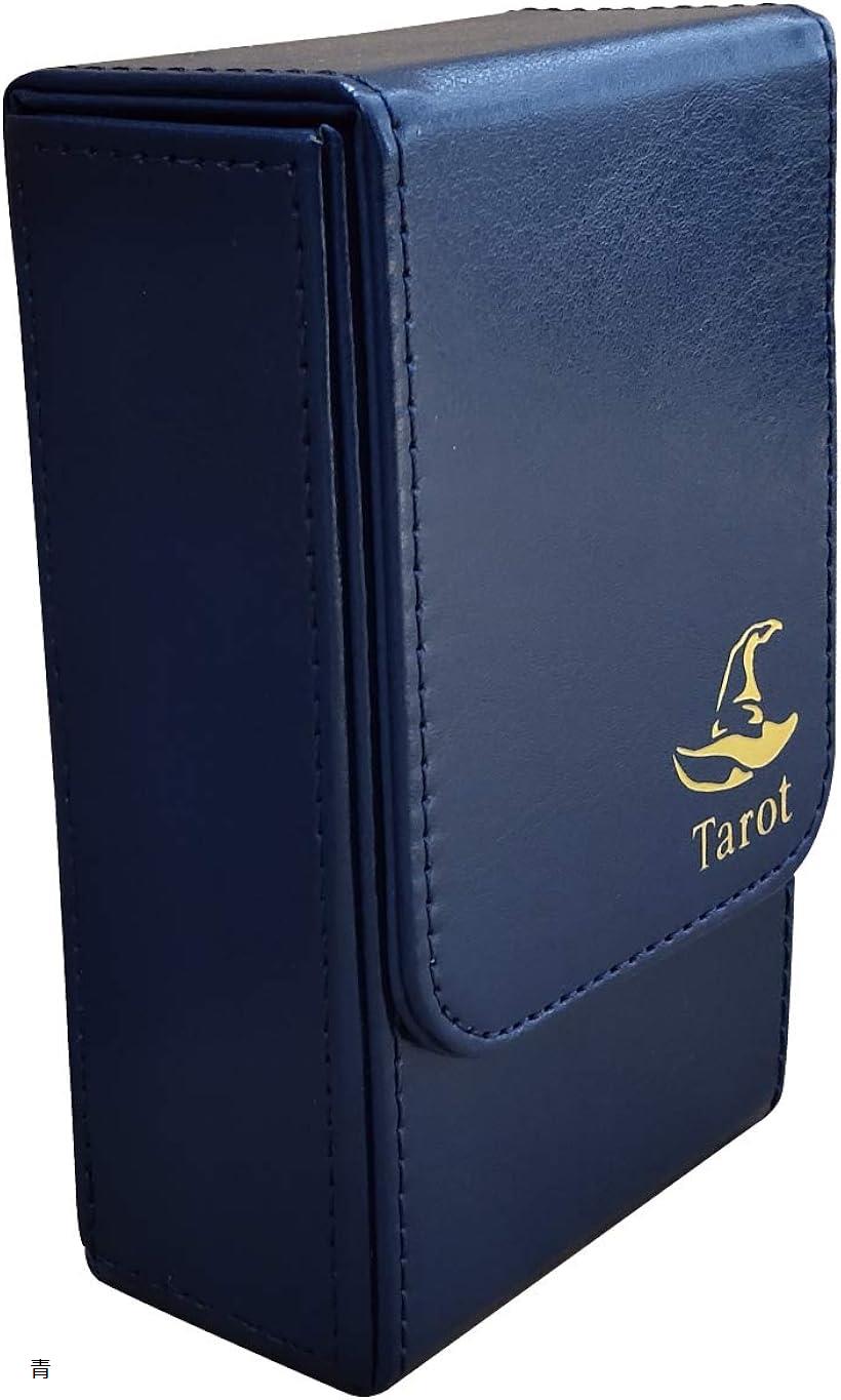 タロットカードケース 収納 ボックス タロットカードボックス 黒 赤 青