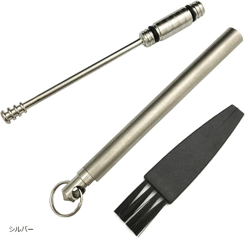 【楽天ランキング1位入賞】チタン製 耳かき 極上 キーホルダー スパイラル みみかき 耳掃除 携帯用 360度 シルバー
