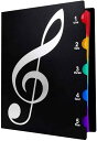 音楽ファイル 楽譜ファイル 楽譜ケース 楽譜いれ 楽譜入れファイル レッスンファイル A4 黒 吹奏楽 書き込みできる