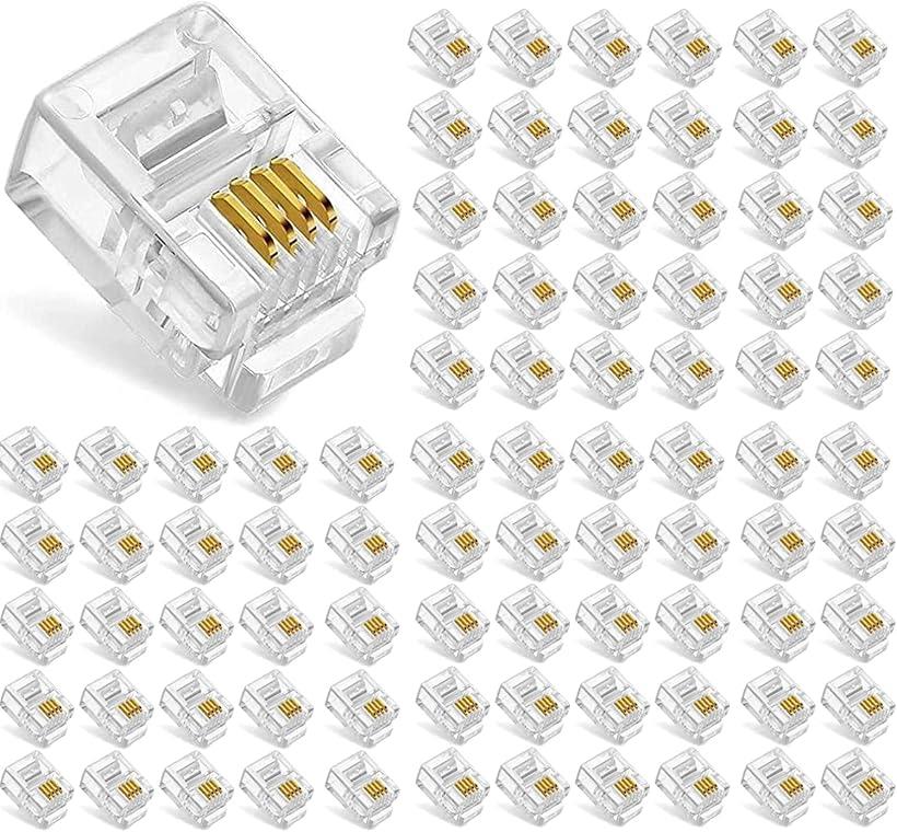 RJ11 ⥸顼ͥ 100ĥå å 64 6P4C