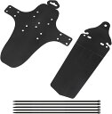 morytrade 自転車 泥除け マッドガード 前後セット 簡易 軽量 MTB シクロクロスバイク ロードバイク 黒