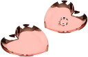互換品 ジュエリー トレイ アクセサリー ステンレス ハート かわいい 小物入れ 2個セット