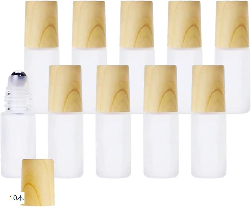 ロールオンボトル 5ml ガラス ローラーボトル 10本