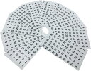 業務用 下の色が透けて見える 透明 数字シール 番号シール 1-60番 10シート入り 10mmE762