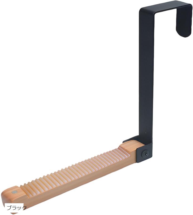 ドアハンガー ドアフック 鴨居フック ハンガーフック 壁掛けフック 帽子掛け 収納 ブラック