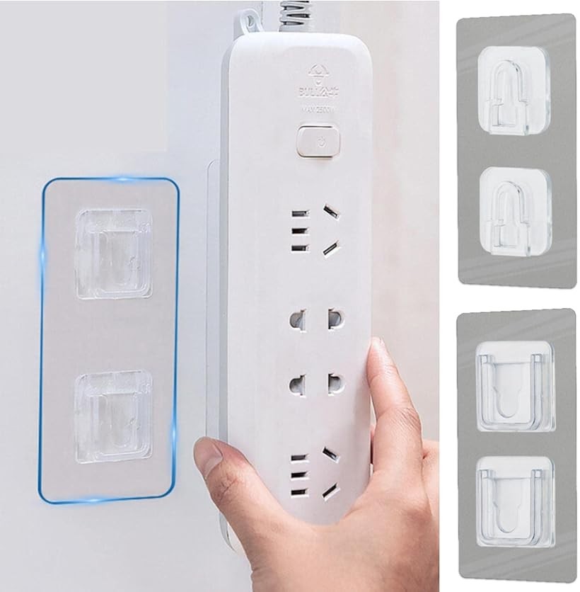 バリエーションコード : 2b2nqwp3fw商品コード2b2nqoh032商品名電源タップ 固定ホルダー フック リモコン ルータ コンセント 壁 移動可能 クリア 12 x 6 cm/10組ブランドfogmanカラークリアサイズ等12 x 6 cm/10組「掃除機掛けが楽に」 フック式だから取付けが簡単。床においてある物をなんでも浮かせて掃除機掛けが楽ちんに。日々の家事の時短することができます。スペースを有効活用してお部屋もすっきりします。「色んな物に使える2種類のサイズ」小さいフックは物に合わせて幅を変えられるから、様々なものに対応可能。粘着テープでしっかりとした重さにも耐えられます。「浮かせてスッキリ」 浮かせることで、絡まりやすいコードをスッキリさせる事ができます。配線が整理されることで、ほこりが溜まりづらくなるので、掃除も楽になり、火災などの危険性も軽減されます。「馴染みやすいクリアカラー」 壁や家具など様々な場所に貼っても違和感を感じさせない。厚さも薄いので、取り付けても邪魔になりません。「商品特徴」 ケーブルもスッキリ：浮かせることで余剰ケーブルもスッキリ 取り付けも楽々：背面の粘着テープで貼り付けるだけ 様々な場所で使える：ゴミ箱や小物を浮かせることも可能 使用場所を変えられる：フック式で取り外しも簡単※ 他ネットショップでも併売しているため、ご注文後に在庫切れとなる場合があります。予めご了承ください。※ 品薄または希少等の理由により、参考価格よりも高い価格で販売されている場合があります。ご注文の際には必ず販売価格をご確認ください。※ 沖縄県、離島または一部地域の場合、別途送料の負担をお願いする場合があります。予めご了承ください。※ お使いのモニタにより写真の色が実際の商品の色と異なる場合や、イメージに差異が生じることがあります。予めご了承ください。※ 商品の詳細（カラー・数量・サイズ 等）については、ページ内の商品説明をご確認のうえ、ご注文ください。※ モバイル版・スマホ版ページでは、お使いの端末によっては一部の情報が表示されないことがあります。すべての記載情報をご確認するには、PC版ページをご覧ください。「掃除機掛け」でお困りのあなた こんな悩みありませんか？ 物を床置きすると掃除しずらい…物の裏側の掃除が面倒くさい… お手頃で解決できる物が欲しい…スペースを有効活用したい… その悩みをスッキリ解決。 浮かせてお掃除楽々。フック式固定ホルダー.