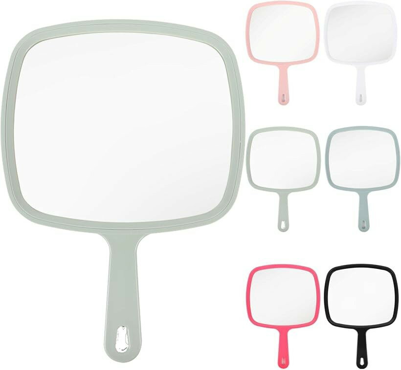 手鏡 ハンドミラー (グリーン, Lサイズ)