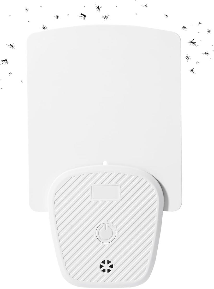 粘着捕虫式 蚊取りライト 騒音なし 物理駆除 省エネ 室内 広範囲カバー 玄関 強力粘着 電気 誘蛾灯 コバエよけ 防虫 モスキート 対策