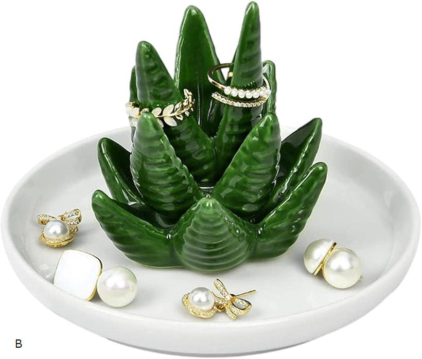 アクセサリー トレイ ジュエリー トレー アロエ 収納インテリア 置物 小物 入れ B