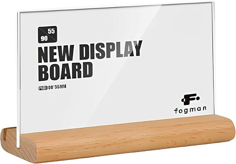 ポップスタンド 値札 T型/L型両用 2WAY POP 広告 縦 横 天然木 90x55mm/桜木 (天然木)