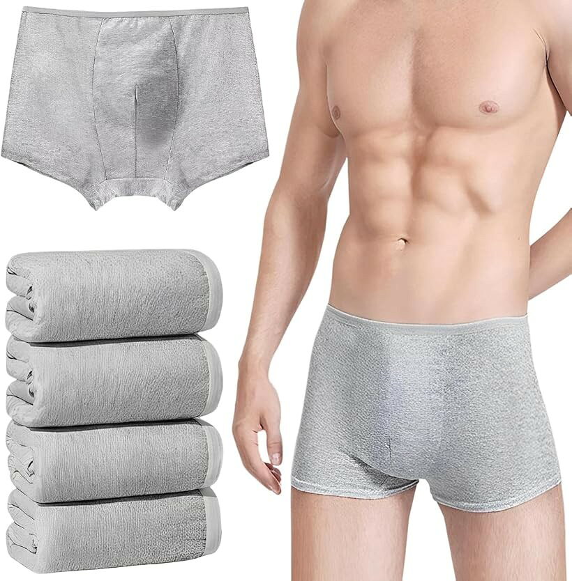 バリエーションコード : 2bjgwv2pgh商品コード2bjsoufci8商品名使い捨てパンツ ボクサーパンツ 男性用 個包装 入院 介護 6枚セットブランドfogmanカラーグレーサイズ等3XL「綿xポリエステルの複合素材で通気性と肌ざわりを両立」通気性に優れた綿とポリエステルの複合素材を使用した、男性用の使い捨てボクサーパンツです。さらりとした肌ざわりで蒸れにくく、長時間でも快適にお過ごしいただけます。不織布タイプとは異なる布帛素材なので、ごわつきにくく自然なはき心地に配慮しました。「高弾性ゴム＋U字立体ポーチ＆二重クロッチで快適フィット」柔らかく伸びる高弾性ゴムを採用し、締め付け感を抑えながら幅広い体型にやさしくフィットします。前面は身体に沿うU字の立体ポーチ設計、股部分は二重構造でゆとりとはき心地に配慮しました。なお前開き（用足し用の開口部）はないタイプです。「1枚ずつ個包装で衛生的、旅行から入院・介護・防災まで」1枚ずつ丁寧に個別包装しているので衛生的で、必要な分だけ取り出して使えます。軽量コンパクトで持ち運びやすく、旅行・出張・温泉・アウトドアはもちろん、入院や介護の備え、防災用のストックなど幅広いシーンで活躍します。「選べる5サイズ（M～3XL）の6枚セットでストックにも安心」体重の目安に合わせて選べるM・L・XL・2XL・3XLの5サイズ展開。たっぷり6枚セットなので、残り枚数を気にせず使えます。手軽な使い捨てとしてはもちろん、洗えば繰り返しお使いいただくこともできます。全体に小さめの作りのため、ワンサイズ上をおすすめします。「商品仕様」素材：綿・ポリエステル / カラー：グレー / サイズ：3XL / タイプ：前閉じ（前開きなし）ボクサー / セット数：6枚（1枚ずつ個包装）「注意事項」サイズは全体的に小さめの作りです。レビューでも「ワンサイズ上が良い」との声が多いため、体重目安より大きめをおすすめします。後ろ丈はやや短めです。生地を傷めないよう、着用時はゆっくりと引き上げてください。前開き（用足し用の開口部）はありません。※ 他ネットショップでも併売しているため、ご注文後に在庫切れとなる場合があります。予めご了承ください。※ 品薄または希少等の理由により、参考価格よりも高い価格で販売されている場合があります。ご注文の際には必ず販売価格をご確認ください。※ 沖縄県、離島または一部地域の場合、別途送料の負担をお願いする場合があります。予めご了承ください。※ お使いのモニタにより写真の色が実際の商品の色と異なる場合や、イメージに差異が生じることがあります。予めご了承ください。※ 商品の詳細（カラー・数量・サイズ 等）については、ページ内の商品説明をご確認のうえ、ご注文ください。※ モバイル版・スマホ版ページでは、お使いの端末によっては一部の情報が表示されないことがあります。すべての記載情報をご確認するには、PC版ページをご覧ください。
