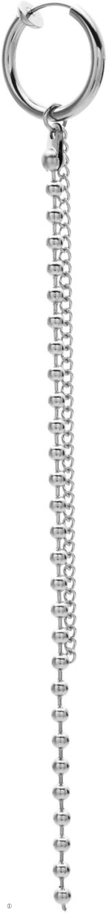 イヤリング レディース メンズ チェーン おしゃれ 人気 ノンホールピアス 1 (1)