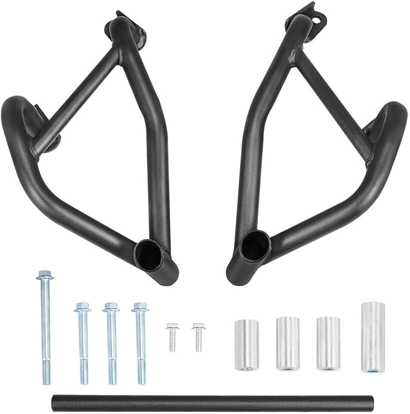Engine Guards - Kagura motors新型エリミネーター400SE エンジンガード スチール製 転倒保護バー クラッシュバー 車種専用設計 ツーリング 立ちゴケ対策 (ブラック)