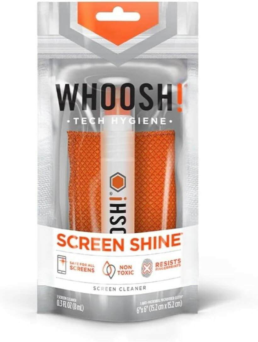 SCREEN SHINE 液晶クリーナー ノンアルコール スマホ 液晶モニタ用 抗菌クロスセット 1. Pocket 8ml (オレンジ, 1. Pocket (8ml))
