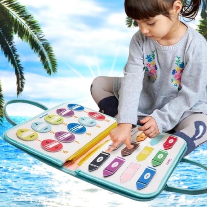 ビジーボード マーメイド と遊ぼう 知育 玩具 指先 訓練 感覚 発達 生活習慣 向上 ...