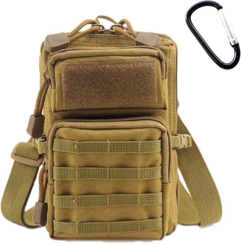 多機能 ショルダー ダンプ ポーチ MOLLE ストラップ カラビナ ベルトループ サバゲー