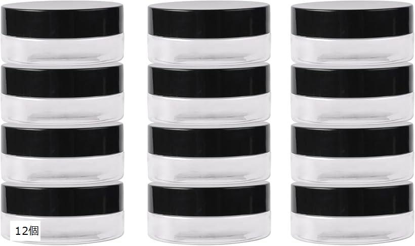 小物 保管ケース セット プラスチック ビーズケース ラウンド 透明 収納ケース50ml 小分け丸ケース ネ..