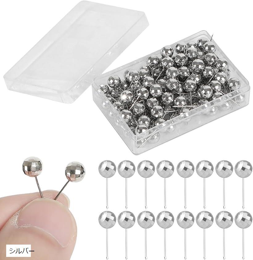 【楽天ランキング1位入賞】ボールピン 画鋲 画びょう 石膏ボードピン おしゃれ インテリア 100個セット..