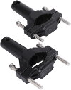 バイク フォグランプ ステー アルミブラケット 取り付けステー パイプバンパー マウントブラケット 2-5.5cm 2個セット