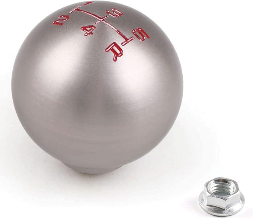 互換品morytrade シフトノブ シフトレバー MT 車 自動車 ラウンドシフト チタン カラー M10x1.5 5速