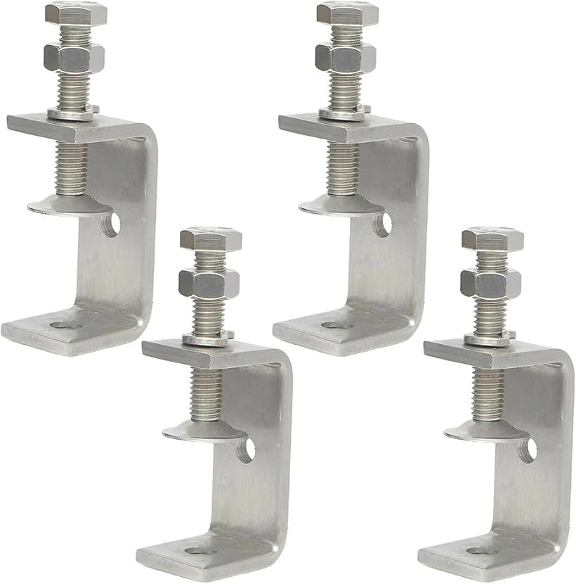 クランプ c型クランプ 工具 小型 ミニクランプ 金具 ステンレス 4個セット