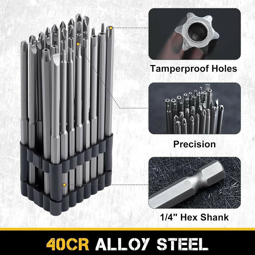 �ߴ��� ���󥰥ɥ饤�С��ӥåȥ��å� 32�ܥ��å� �ȥ륯���ɥ饤�С��ӥå� ¿��ǽ 1��8�� �ü�����ӥå� T8-T40 �������إå� ϻ�� ����ȥ륯��Ƭ �ޥ��ʥ� ���� Y�� �ͤ��� ϻ�Ѽ�