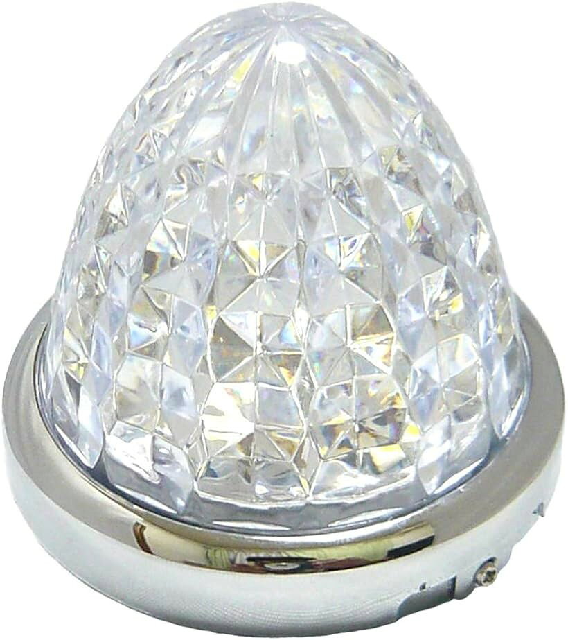 互換品 24V トラック用 LED マーカーランプ サイド 8面クリスタルカット仕様 16LED...