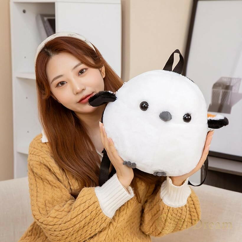 シマエナガ リュック バッグ ぬいぐるみ もこもこ ふわふわ ポーチ 可愛い レディ...